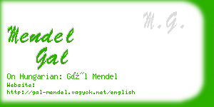 mendel gal business card